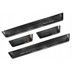 Sill trims for Audi Q2 I FL 2020- | Black Stainless steel Brushed