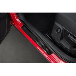 Sill trims for Audi Q2 I FL 2020- | Black Stainless steel Brushed