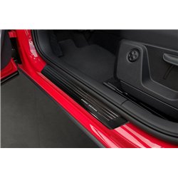 Sill trims for Audi Q2 I FL 2020- | Black Stainless steel Brushed