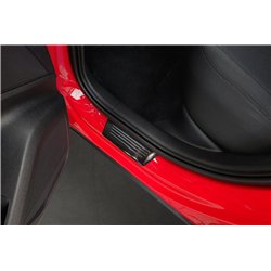 Sill trims for Audi Q2 I FL 2020- | Black Stainless steel Brushed