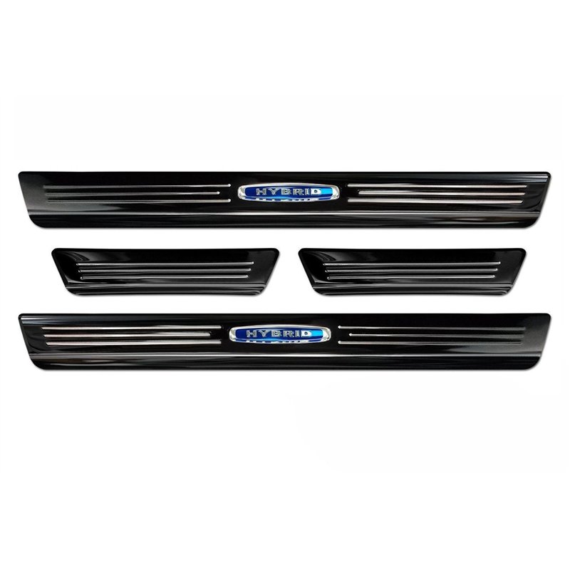 Sill trims for BMW X6 Coupe 2019- | Black chrome Stainless steel