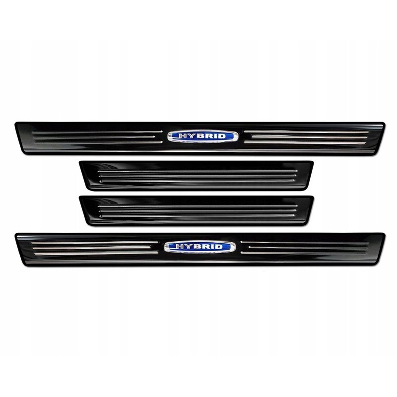 Sill trims for BMW X7 2018- | Black chrome Stainless steel