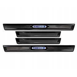 Sill trims for BMW X7 Hybrid 2018- | Black chrome Stainless steel
