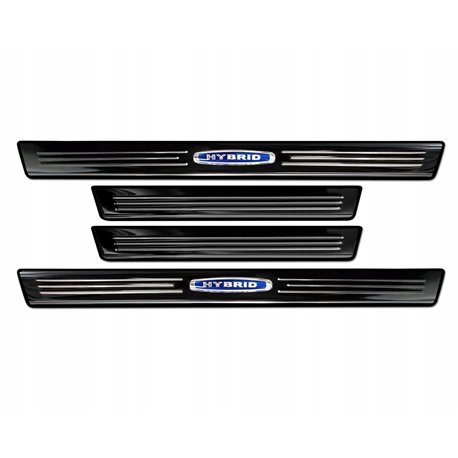 Sill trims for BMW X7 Hybrid 2018- | Black chrome Stainless steel