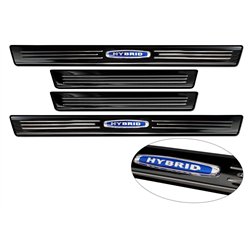 Sill trims for BMW X7 Hybrid 2018- | Black chrome Stainless steel