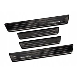 Sill trims for Citroen C4 Coupe 2020- Black Stainless steel