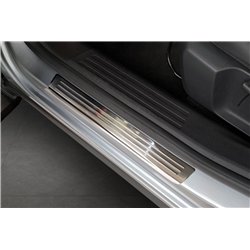 Sill trims for Citroen C4 Coupe 2020- Silver Stainless steel