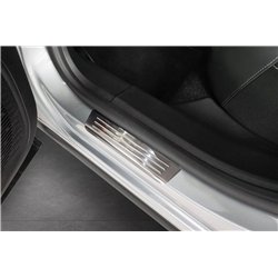 Listwy progowe do Citroen C4 Coupe 2020- Srebrny Stal nierdzewna