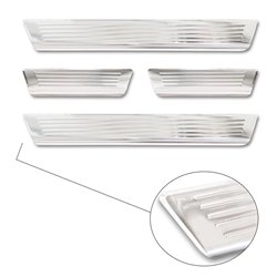 Listwy progowe do Dacia Sandero Hatchback 2021- | Stal nierdzewna