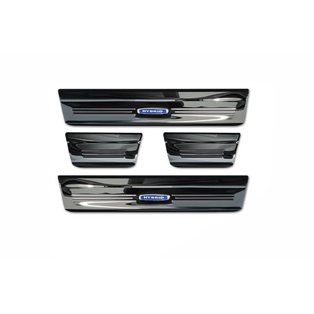 Sill trims for Honda HR-V 2021- | Black chrome Stainless steel