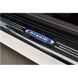 Listwy progowe do Honda HR-V 2021- | Czarny chrom Stal nierdzewna