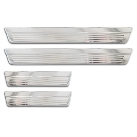 Sill trims for Honda CR-V 2022- | Silver Stainless steel Brushed