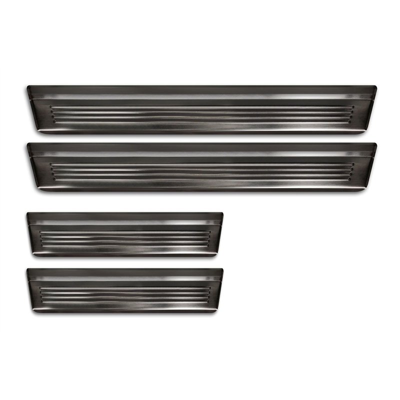 Sill trims for Honda CR-V 2022- | Black Stainless steel Brushed