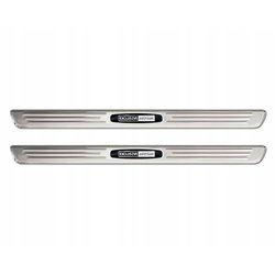 Front sill trims for KIA Sportage 2022- | Silver Stainless steel