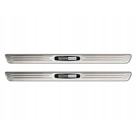 Front sill trims for KIA Sportage 2022- | Silver Stainless steel