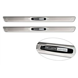 Front sill trims for KIA Sportage 2022- | Silver Stainless steel