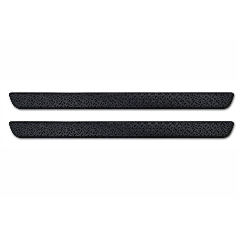Front sill trims for KIA Sportage V 2022- | Black Aluminum Ribbed
