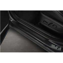 Listwy progowe przednie do KIA Sportage 2022- | Czarny Aluminium
