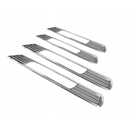 Inner sill trims for Mercedes Vito 2014- | Silver Stainless steel