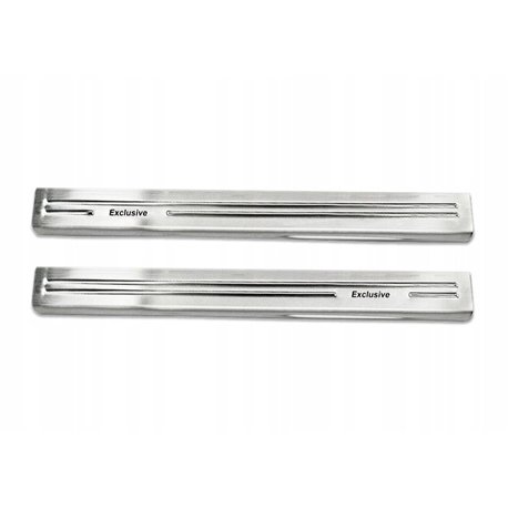 Front sill trims for Mercedes Vito 2014- | Silver Stainless steel