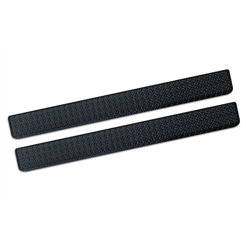 Front sill trims for Mercedes Vito 2014- | Black Aluminum Ribbed