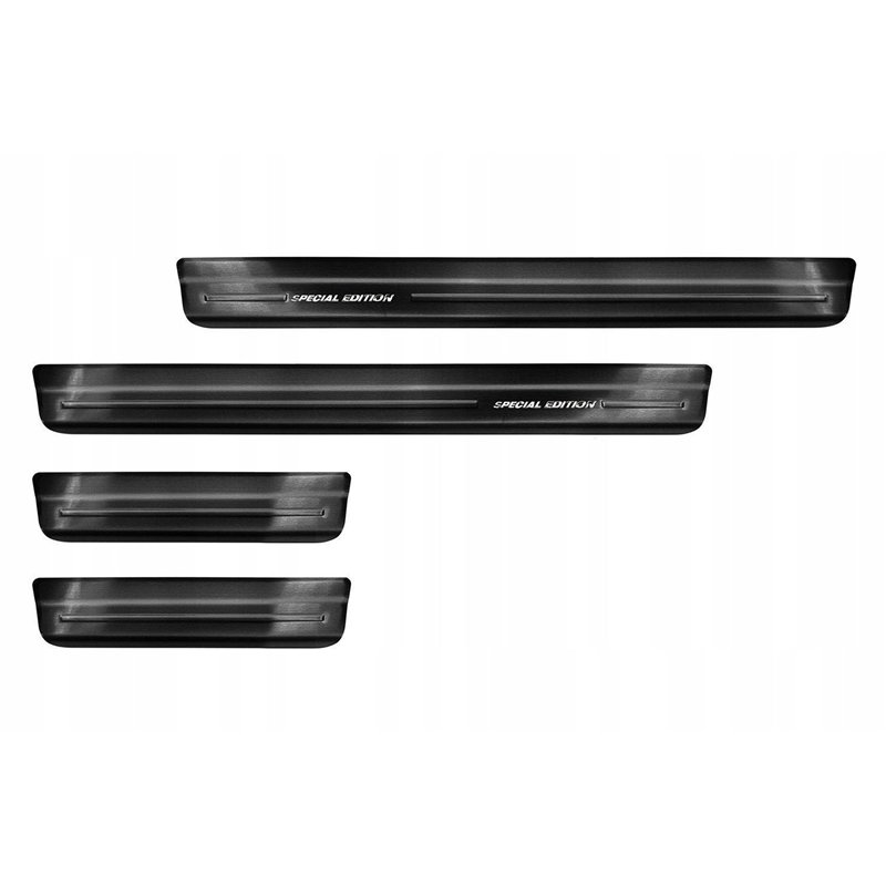 Sill trims for Nissan Juke 2019- | Black Stainless steel Brushed