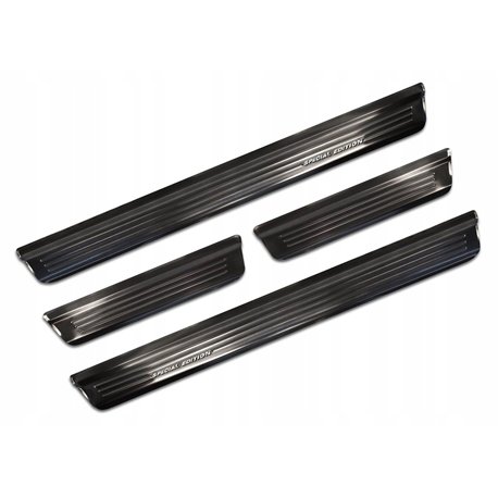 Sill trims for Nissan Qashqai 2021- | Black Stainless steel