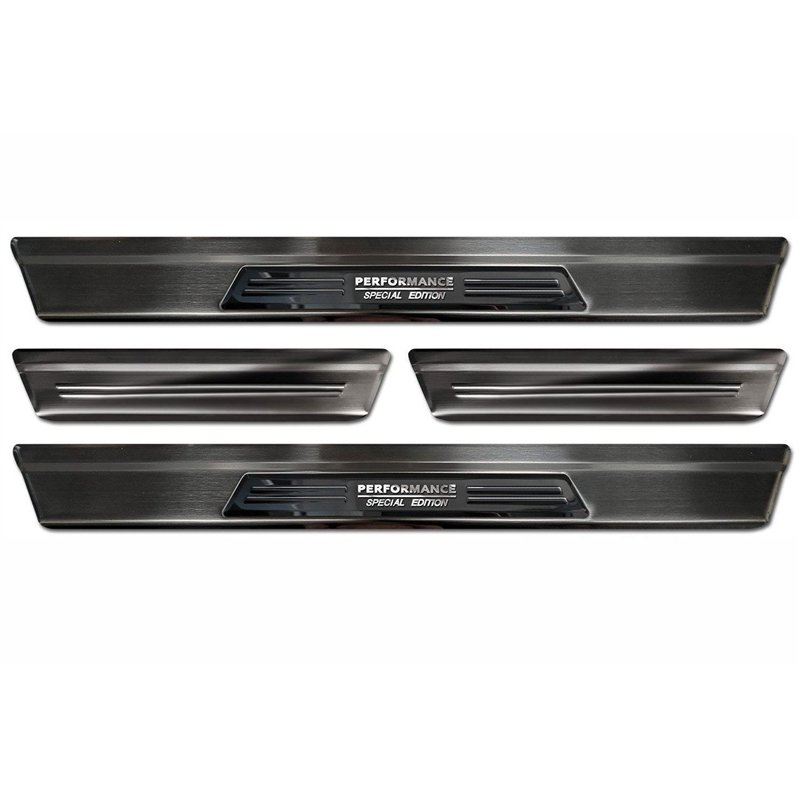 Sill trims for Nissan X-Trail 2022- | Black Stainless steel