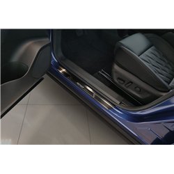 Listwy progowe do Nissan X-Trail 2022- | Czarny Stal nierdzewna