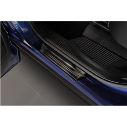 Listwy progowe do Nissan X-Trail 2022- | Czarny Stal nierdzewna