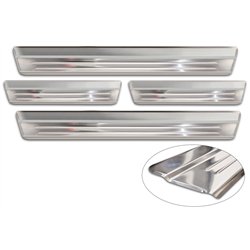 Sill trims for Nissan Juke 2019- | Silver Stainless steel Brushed