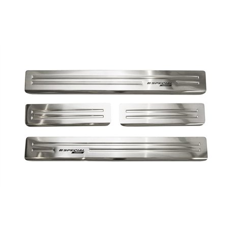 Sill trims for Nissan Qashqai 2007-2014 Silver Stainless steel