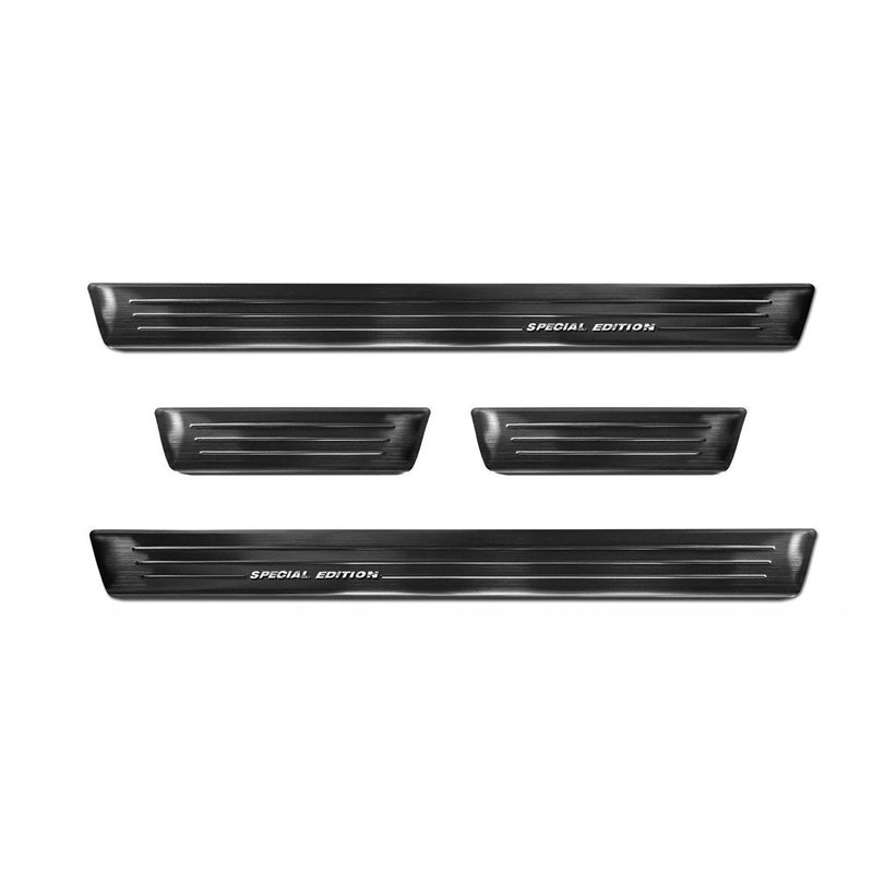 Sill trims for Opel Mokka B 2021- | Black Stainless steel Brushed