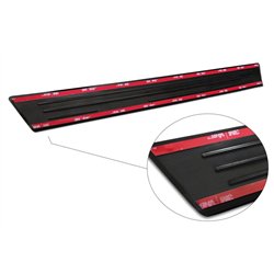 Sill trims for Opel Mokka B 2021- | Black Stainless steel Brushed