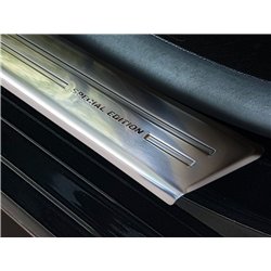 Front sill trims for Opel Combo 2018- | Silver Stainless steel