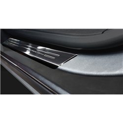 Listwy progowe do Opel Zafira 2012-2019 | Czarny Stal nierdzewna