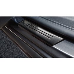 Listwy progowe do Opel Zafira 2012-2019 | Czarny Stal nierdzewna