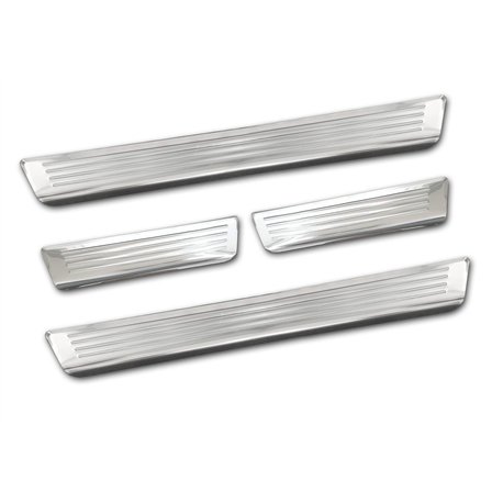 Sill trims for Peugeot 2008 2020- Silver Stainless steel Brushed