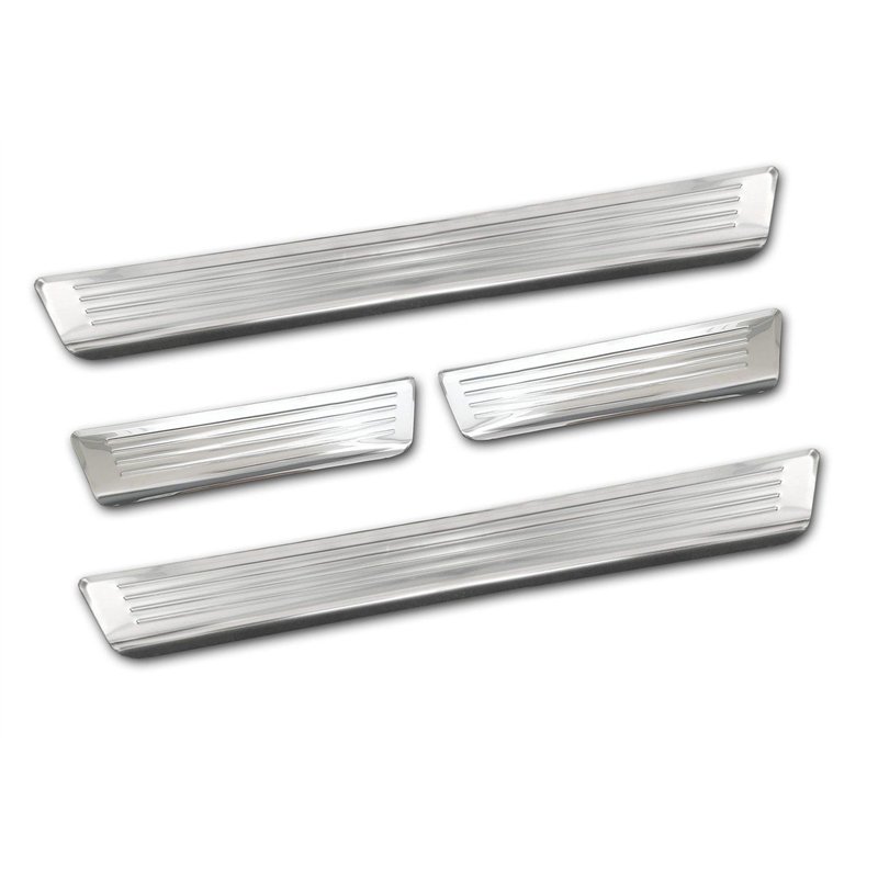 Sill trims for Peugeot 2008 2020- Silver Stainless steel Brushed