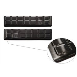 Front sill trims for Citroen Jumpy 2016- | Black Stainless steel