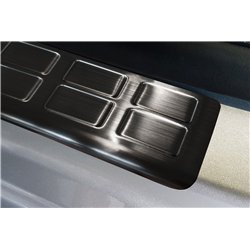 Front sill trims for Peugeot Expert 2016- | Black Stainless steel