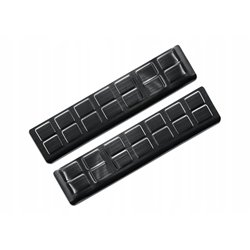 Front sill trims for Toyota Proace 2016- Black Stainless steel