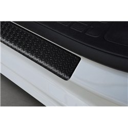 Lower sill trims for Fiat Scudo 5D 2022- Black Aluminum Ribbed