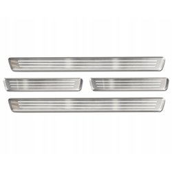 Sill trims for Volvo XC40 I 2018- Silver Stainless steel Brushed