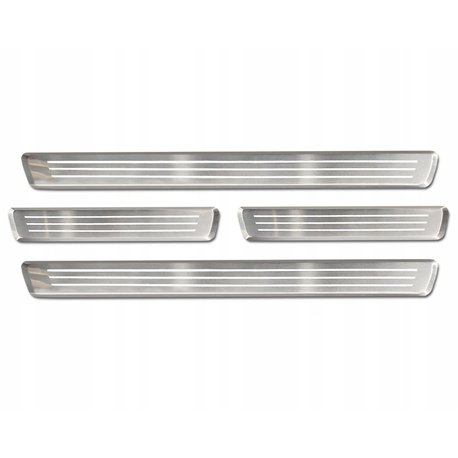 Sill trims for Volvo XC40 I 2018- Silver Stainless steel Brushed