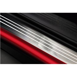 Sill trims for Volvo XC40 I 2018- Silver Stainless steel Brushed