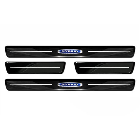 Sill trims for Volvo XC40 2018- Black chrome Stainless steel