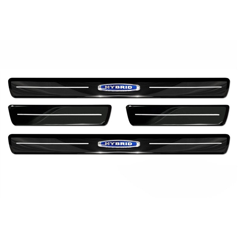 Sill trims for Volvo XC40 2018- Black chrome Stainless steel