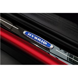 Sill trims for Volvo XC40 2018- Black chrome Stainless steel