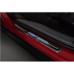 Sill trims for Volvo XC40 2018- Black chrome Stainless steel